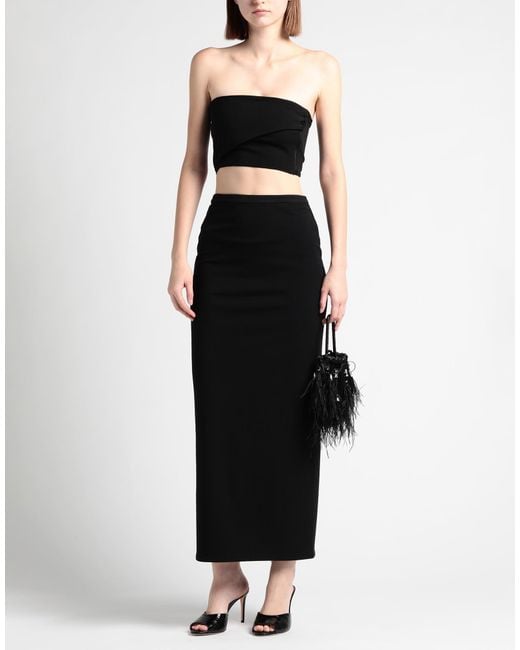 Del Core Black Top Virgin Wool, Elastane, Acetate, Silk
