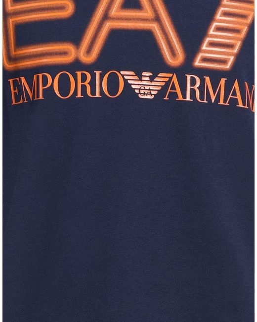 EA7 Blue T-Shirts for men