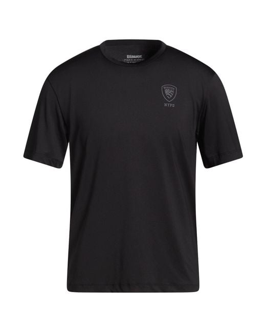 Blauer Black T-Shirt Polyester, Elastane for men