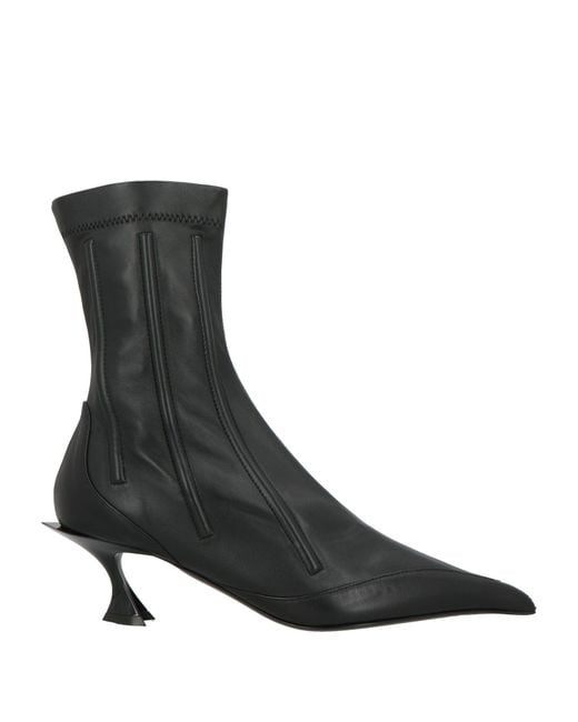 Mugler Black Ankle Boots