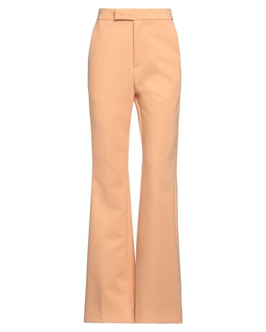 Isabelle Blanche Natural Pants Polyester, Viscose, Elastane