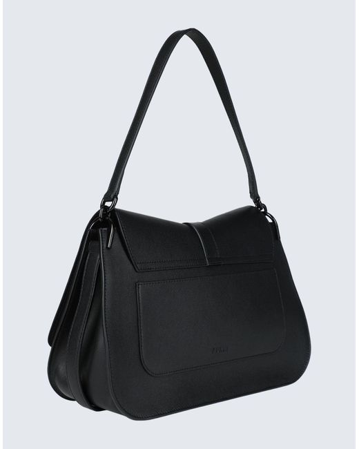 Furla Black Flow L Top Handle -- Handbag Calfskin