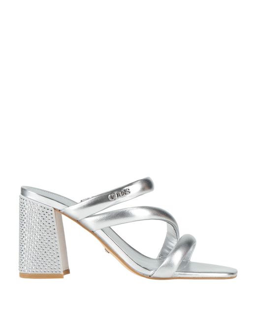Guess White Sandals