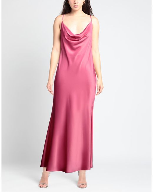 ACTUALEE Pink Maxi-Kleid
