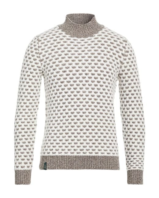 Zanone White Turtleneck Virgin Wool for men