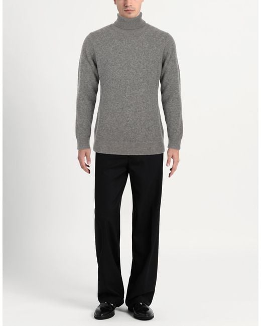 Retois Gray Turtleneck Wool, Polyamide for men