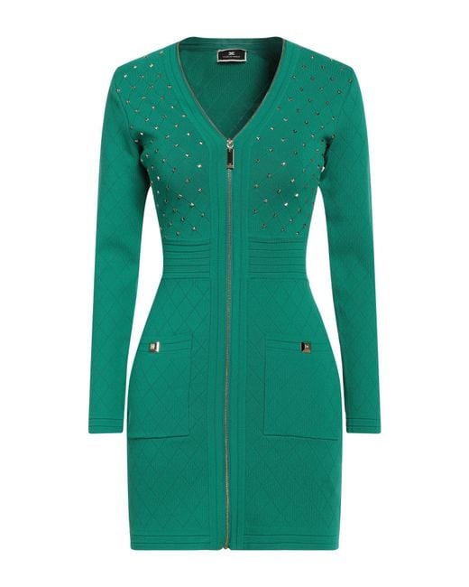 Elisabetta Franchi Green Mini Dress