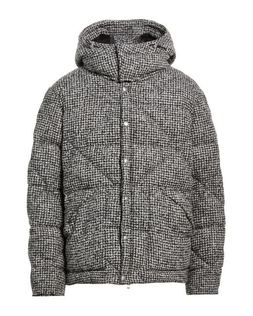 Lardini Gray Charcoal Puffer Alpaca Wool, Polyamide for men
