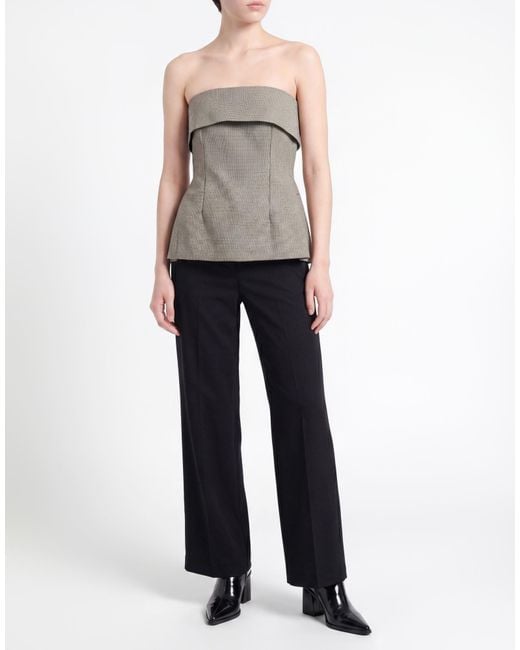 ViCOLO Gray Top Polyester, Viscose, Elastane