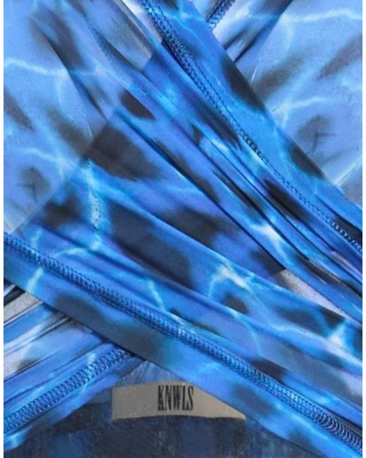 KNWLS Blue Top Polyester, Elastane