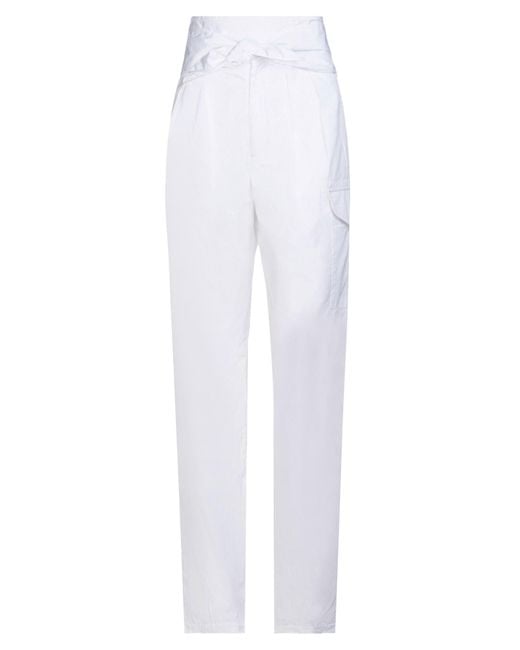 Grifoni White Pants Cotton