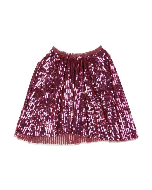Needle & Thread Red Mini Skirt