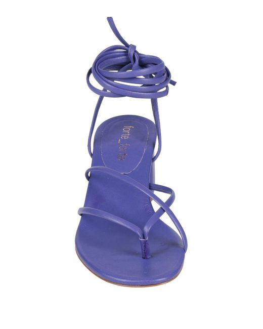 Forte Forte Blue Thong Sandal