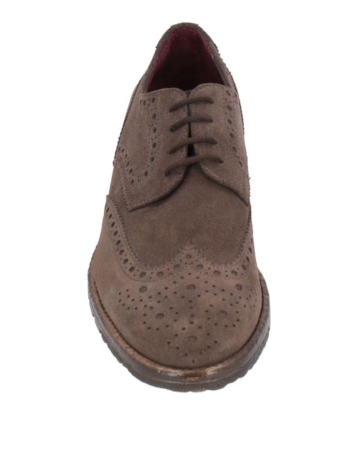 Zapatos de cordones Antica Cuoieria de hombre de color Brown