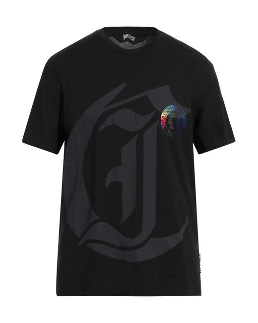 Just Cavalli Black T-Shirt Cotton for men