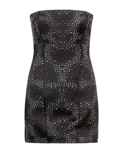 GIUSEPPE DI MORABITO Black Mini Dress Polyester, Elastane, Glass