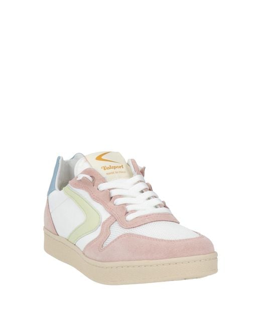 Valsport Pink Sneakers Leather, Textile Fibers