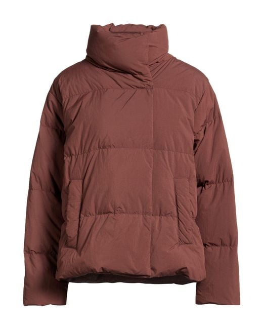 Weekend by Maxmara Brown Chocolate Puffer Polyamide
