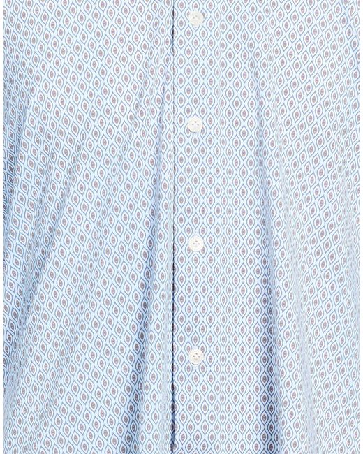 Orian Blue Shirt Polyamide, Elastane for men