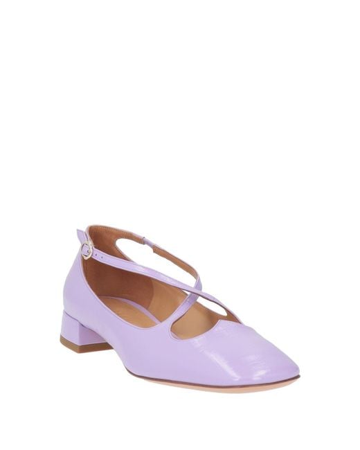 A.Bocca Pink Lilac Ballet Flats Leather