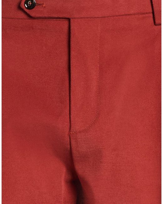 Berwich Red Pants Cotton, Elastane for men