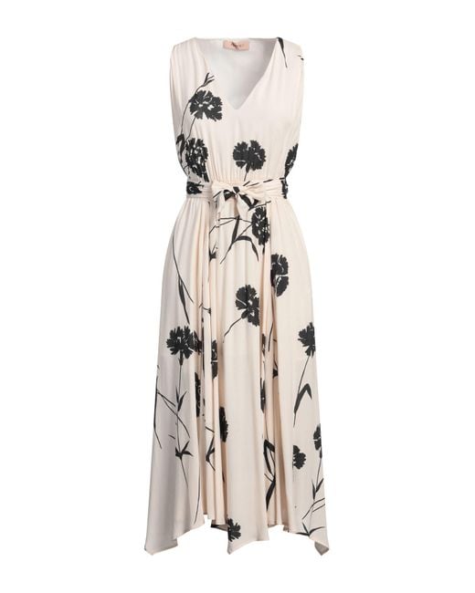 Twinset White Midi Dress