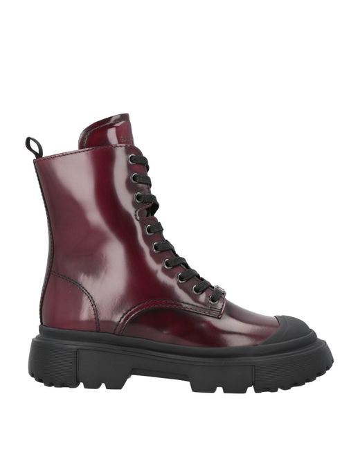 Hogan Purple Ankle Boots
