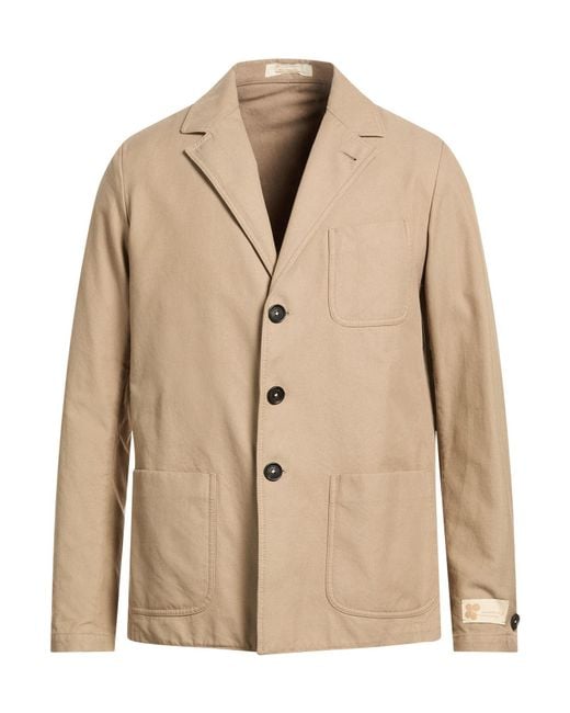 Massimo Alba Natural Sand Blazer Cotton for men