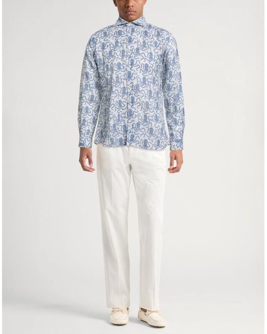 Fedeli Blue Shirt for men