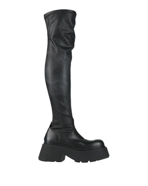 Vic Matié Black Boot Textile Fibers