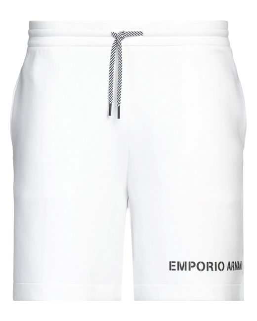 Emporio Armani White Shorts & Bermuda Shorts for men