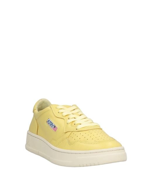 Autry Yellow Trainers
