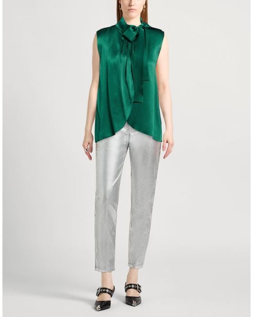 Top Alberta Ferretti de color Green