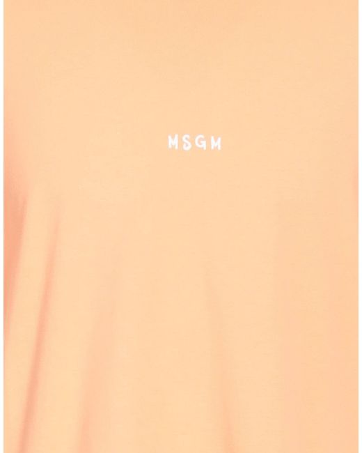 MSGM Orange T-shirt for men