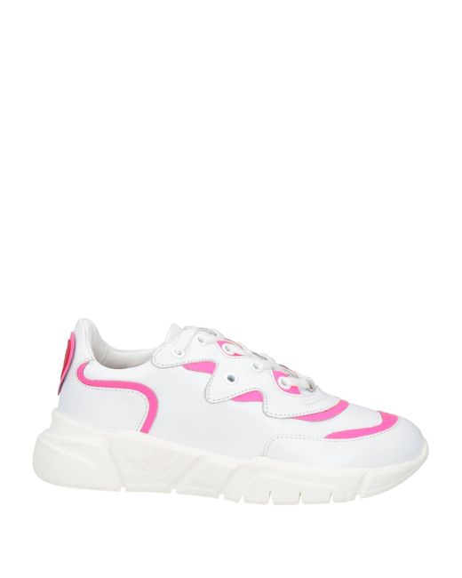 Love Moschino Pink Sneakers Leather