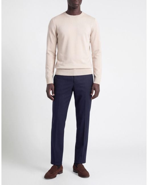 Alpha Studio White Sweater Merino Wool for men