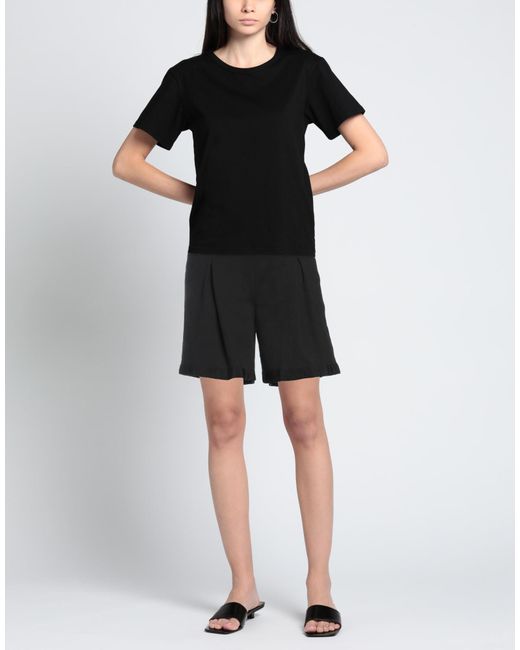 ALESSIA SANTI Black Shorts & Bermuda Shorts