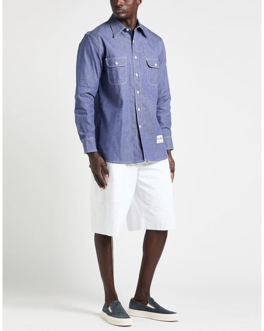 Moorer Blue Denim Shirt for men