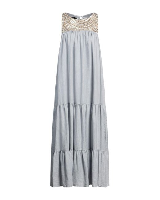 Greek Archaic Kori Gray Midi Dress