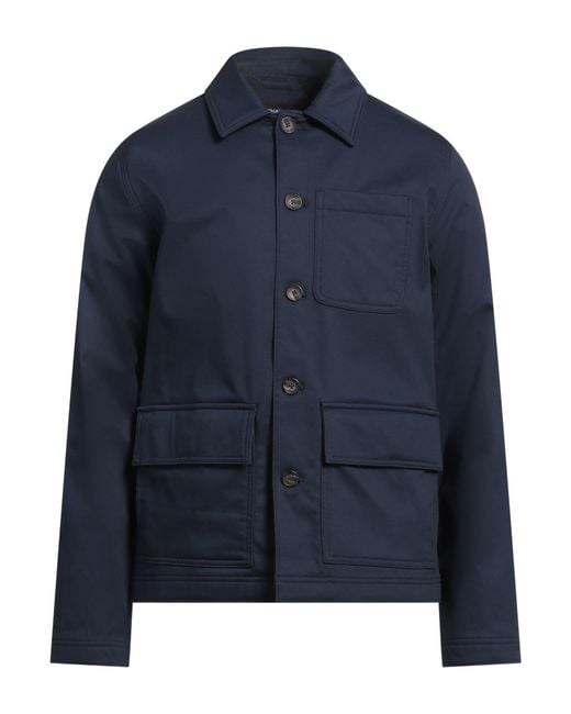 Michael Kors Blue Jacket Cotton, Elastane for men