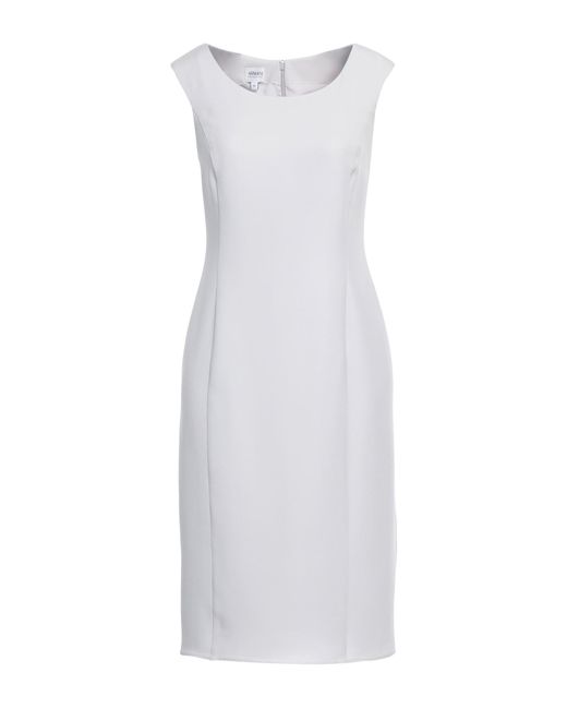 Armani White Light Midi Dress Acetate, Silk