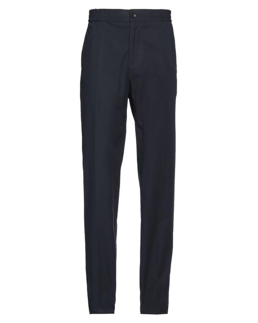 Etro Blue Pants Cotton, Elastane for men