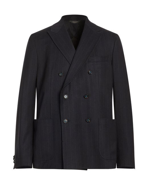 Berry & Brian Black Midnight Blazer Polyester, Viscose, Elastane for men