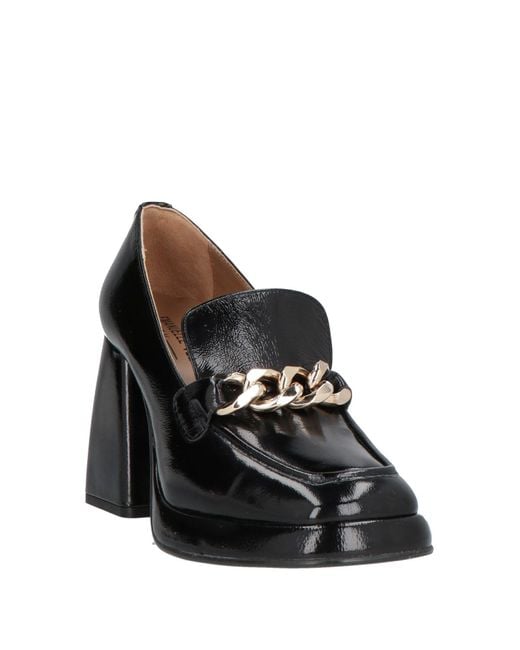 Emanuélle Vee Black Loafers Leather