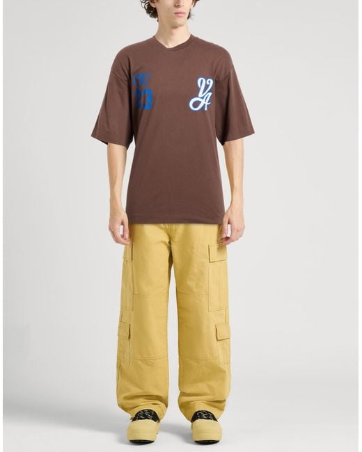 Off-White c/o Virgil Abloh Brown T-Shirt for men