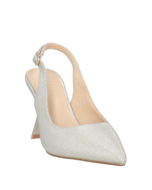 Twenty Four Haitch White Pumps