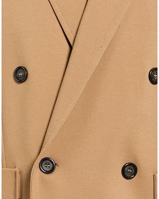 Paolo Pecora Natural Blazer Viscose, Polyamide, Elastane for men