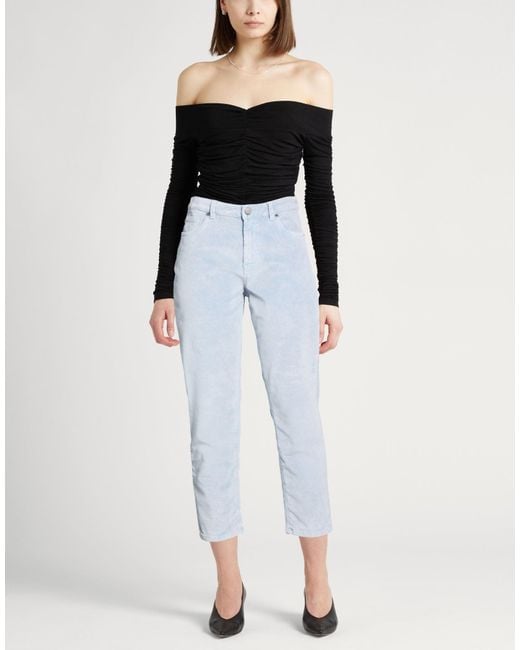 PT Torino Blue Pants Cotton, Lyocell, Elastane
