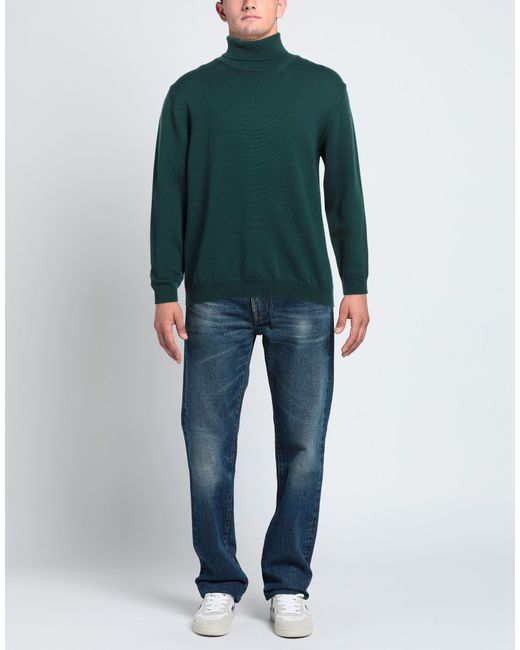 Roberto Collina Green Turtleneck for men