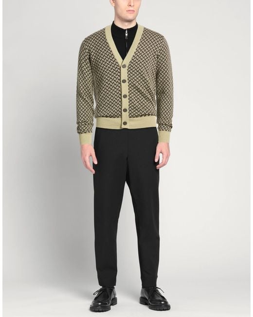 Drumohr Green Dark Cardigan Cotton, Linen for men